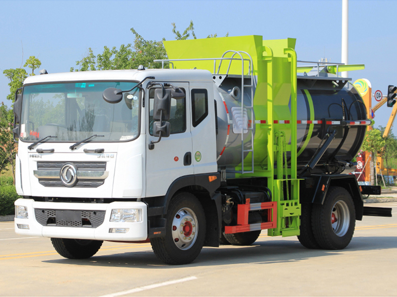 國六東風(fēng)D9 9.5方 餐廚垃圾車(chē)圓罐